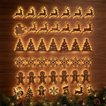 Christmas Glow Wall Silhouette Lights